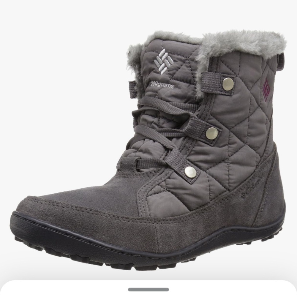 Columbia Women's MINX SHORTY OMNI-HEAT Snow Boot Gray Size 9